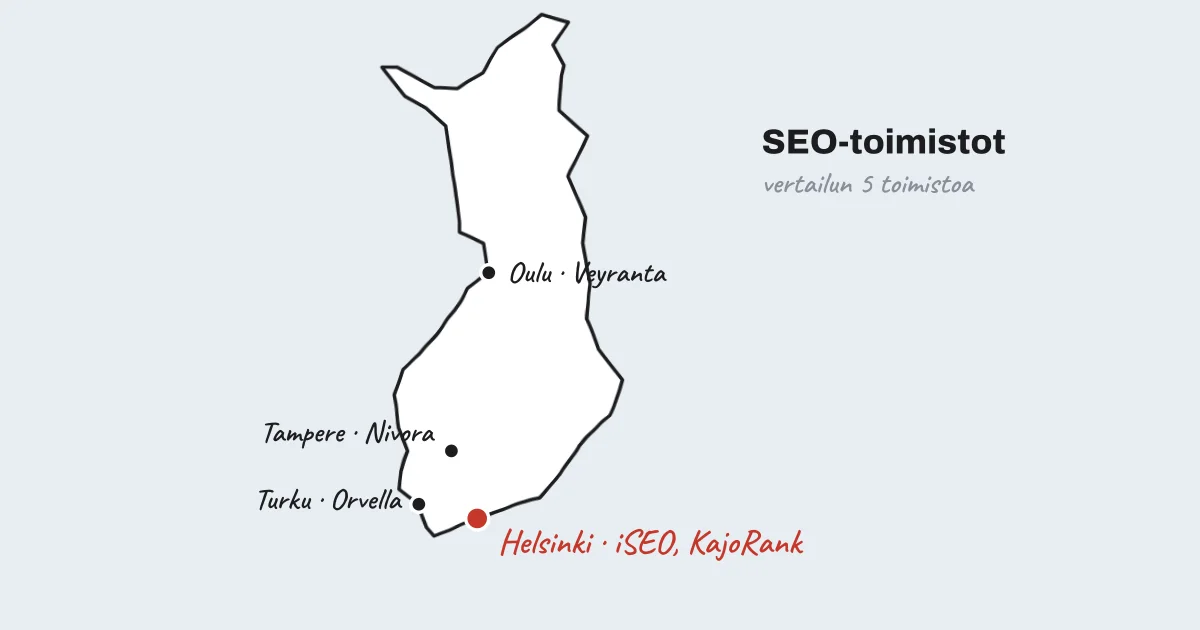 SEO-toimisto Helsingissä, Tampereella, Turussa vai Oulussa – onko sijainnilla väliä?